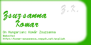 zsuzsanna komar business card
